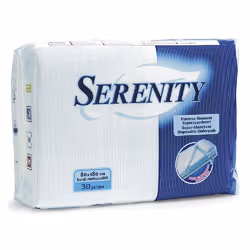 Serenity Traversa è una traversa assorbente monouso utile per proteggere il letto in caso di incontinenza