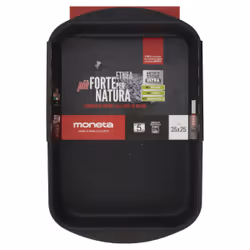 Moneta Linea Etnea Rostiera/Lasagnera 31x23 cm, Rettangolare, Alluminio, Pietra, Nero