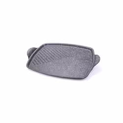 Alluflon Griglia Rettangolare Stone 25x35 cm Alluminio, Altro, Alluminio, Grigio