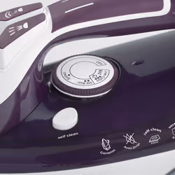 Ariete 6243 Steam Iron - Ferro da stiro con piastra in ceramica - Colpo vapore 140 gr/min - Serbatoio 320 ml - 2200 W - Bianco e Porpora - Vista aggiuntiva 4