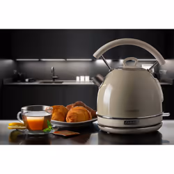 Ariete 2877 Bollitore elettrico 1,7 Litri di Design - Infusi, tè e tisane - Autospegnimento - 2000 Watt - Acciaio Inox - Linea Vintage - Beige - Vista aggiuntiva 5