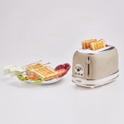 Ariete 155 Tostapane Vintage 2 fette di pane - con pinze - 6 livelli di tostatura - 810 Watt- Acciaio Inox - Linea Vintage - Beige - Vista aggiuntiva 4