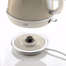 Ariete 2869 Bollitore Elettrico 1,7 Litri di Design - Infusi, tè e tisane - Autospegnimento - 2000 Watt - Acciaio Inox - Linea Vintage - Beige - Vista aggiuntiva 4