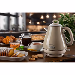 Ariete 2869 Bollitore Elettrico 1,7 Litri di Design - Infusi, tè e tisane - Autospegnimento - 2000 Watt - Acciaio Inox - Linea Vintage - Beige - Vista aggiuntiva 5