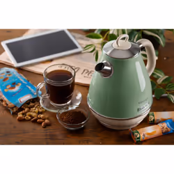 Ariete 2869 Bollitore Elettrico 1,7 Litri di Design - Infusi, tè e tisane - Autospegnimento - 2000 Watt - Acciaio Inox - Linea Vintage - Verde - Vista aggiuntiva 6