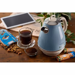 Ariete 2869 Bollitore Elettrico 1,7 Litri di Design - Infusi, tè e tisane - Autospegnimento - 2000 Watt - Acciaio Inox - Linea Vintage - Celeste - Vista aggiuntiva 5