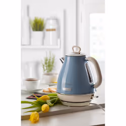 Ariete 2869 Bollitore Elettrico 1,7 Litri di Design - Infusi, tè e tisane - Autospegnimento - 2000 Watt - Acciaio Inox - Linea Vintage - Celeste - Vista aggiuntiva 6