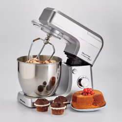 Ariete 1598 Gourmet Professional 7L Metal - Impastatrice Planetaria con Frullatore - Ciotola in Acciaio Inox - 7 L - Caraffa in vetro - 1200 Watt - 6 velocità - Vista aggiuntiva 4