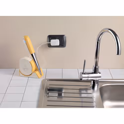Ariete 457 Gratì Waterproof - Grattugia elettrica Impermeabile - Senza filo - Lavabile sotto acqua corrente - 2 rulli Acciaio Inox - Bianco e Giallo - Vista aggiuntiva 5
