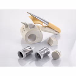 Ariete 457 Gratì Waterproof - Grattugia elettrica Impermeabile - Senza filo - Lavabile sotto acqua corrente - 2 rulli Acciaio Inox - Bianco e Giallo - Vista aggiuntiva 6