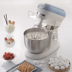Ariete 1588 Impastatrice Planetaria - Pane, pizza e dolci - 7 Velocità - 3 Fruste - 5,5 Litri - Acciaio Inox - 2400 Watt - Linea Vintage - Celeste - Vista aggiuntiva 4
