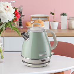 Ariete 2868 Bollitore Elettrico Vintage 1 Litro - Infusi, Tè e Tisane - Autospegnimento - Acciaio Inox - 1 Litro - 1600 Watt - Verde - Vista aggiuntiva 4
