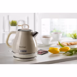 Ariete 2868 Bollitore Elettrico Vintage 1 Litro - Infusi, Tè e Tisane - Autospegnimento - Acciaio Inox - 1 Litro - 1600 Watt - Beige - Vista aggiuntiva 5