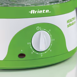 Ariete 911 Healthy Steam - Vaporiera Elettrica - 3 Cestelli - Contenitore per riso - Timer 60’ - 800 Watt - 9 Litri - Bianco e Verde - Vista aggiuntiva 5