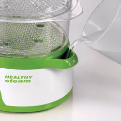 Ariete 911 Healthy Steam - Vaporiera Elettrica - 3 Cestelli - Contenitore per riso - Timer 60’ - 800 Watt - 9 Litri - Bianco e Verde - Vista aggiuntiva 7
