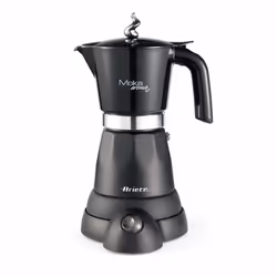 Ariete 1368 Aroma - Moka Elettrica con Autospegnimento - 4/6 tazze - Mantenimento temperatura fino a 30' - 480 Watt - Nero, B ...