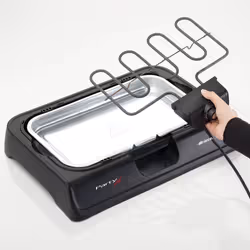 Ariete 723 Party Grill - barbecue elettrico. Potenza 2000W. Cottura lenta e rapida. Per carne, verdura e pesce. Dotata di vassoi raccogli grasso. - Vista aggiuntiva 5