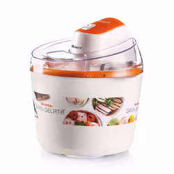 Ariete Gelatiera Gran Gelato, Gelatiera tradizionale, 1,5 L, 1 ciotole, Bianco, 30 min, Alluminio