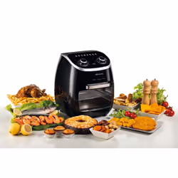 Ariete 4619 Airy Fryer Oven - Friggitrice ad Aria e Forno Elettrico con Girarrosto - Cestello Rotante - Essiccatore - 2000 Watt - 11 Litri - Nero - Vista aggiuntiva 7