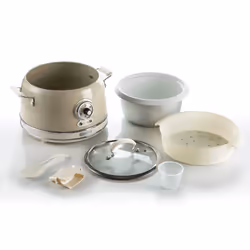 Ariete 2904 Rice Cooker - Cuociriso Elettrico con bowl in ceramica - Sushi fatto in casa - Multicooker - Linea Vintage - 3,5 L - 650 W - Beige - Vista aggiuntiva 4