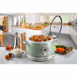 Ariete 2904 Rice Cooker - Cuociriso Elettrico con bowl in ceramica - Sushi fatto in casa - Multicooker - Linea Vintage - 3,5 L - 650 W - Verde - Vista aggiuntiva 5