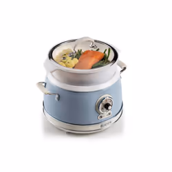 Ariete 2904 Rice Cooker - Cuociriso Elettrico con bowl in ceramica - Sushi fatto in casa - Multicooker - Linea Vintage - 3,5 L - 650 W - Celeste - Vista aggiuntiva 4