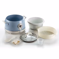 Ariete 2904 Rice Cooker - Cuociriso Elettrico con bowl in ceramica - Sushi fatto in casa - Multicooker - Linea Vintage - 3,5 L - 650 W - Celeste - Vista aggiuntiva 6