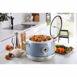 Ariete 2904 Rice Cooker - Cuociriso Elettrico con bowl in ceramica - Sushi fatto in casa - Multicooker - Linea Vintage - 3,5 L - 650 W - Celeste - Vista aggiuntiva 7