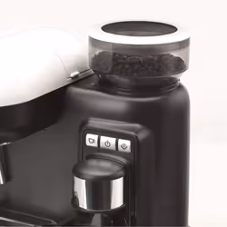 Ariete 1318 Moderna Macchina per caffè espresso con macinacaffè integrato, per caffè in grani e macinato, cappuccinatore per schiuma di latte, 1 filtro, 1080 W, 800 cc, bianco - Vista aggiuntiva 5