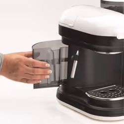 Ariete 1318 Moderna Macchina per caffè espresso con macinacaffè integrato, per caffè in grani e macinato, cappuccinatore per schiuma di latte, 1 filtro, 1080 W, 800 cc, bianco - Vista aggiuntiva 6