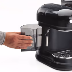 Ariete 1318 Moderna Macchina per caffè espresso con macinacaffè integrato, per caffè in grani e macinato, cappuccinatore per schiuma di latte, 1 filtro, 1080 W, 800 cc, nero - Vista aggiuntiva 5