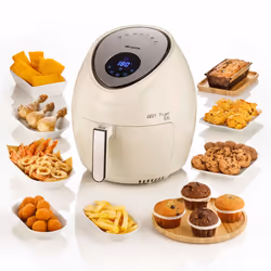 Ariete 4618 Airy Fryer XXL - Friggitrice ad Aria - Frigge 2,5 kg di Patatine Fritte - 7 Litri - Cottura Senza Olio e Grassi - 1800 Watt - Beige - Vista aggiuntiva 4