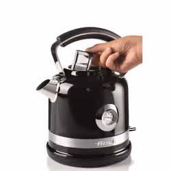Ariete 2854 Moderna Bollitore Elettrico, 2000 W, Capacità 1,7 L, 360° Cordless, Sistema di Spegnimento Automatico, Filtro Rimovibile, Livello Acqua Visibile, Termometro, Nero - Vista aggiuntiva 4