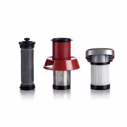 Ariete 2757 22v Lithium - Scopa Elettrica Senza Fili - 3 livelli di Filtrazione - Batteria Li-Ion 2200 mAH - Kit accessori incluso - Rosso - Vista aggiuntiva 7