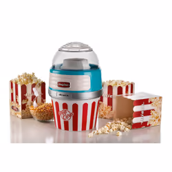 Ariete 2957 Pop Corn XL Party Time - Macchina per Popcorn - Scoppia 60gr di Mais in 2 minuti ad Aria Calda - Ciotola Estraibile - 1100 Watt - Azzurro - Vista aggiuntiva 4