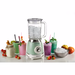 Ariete 583, Frullatore Vintage con tazza in vetro da 1,5 Litri, 4 Lame in Acciaio Inox, 4 Velocità + Pulse,1000 Watt, Verde - Vista aggiuntiva 5