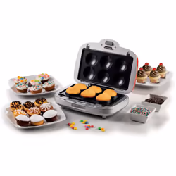 Ariete 1972 Sandwiches & Cookies Party Time, Piastra Elettrica Multifunzione, 700 Watt, 3 piastre antiaderenti e intercambiabili, Rosso - Vista aggiuntiva 4