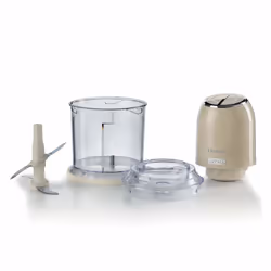 Ariete 438, Tritatutto Vintage, Chopper e Tritaghiaccio, 2 velocità, 4 lame in Acciaio Inox, Tazza graduata 600 ml, 400 W, Beige - Vista aggiuntiva 6