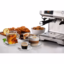 Ariete 1312, Macchina da Caffè con Display Digitale, Macinacaffè Integrato, Compatibile con Caffè in Polvere e Cialde ESE, 15 Bar Massime, Filtro 1 o 2 Tazze, Lancia per Cappuccino, 1600W, Silver - Vista aggiuntiva 4