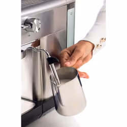 Ariete 1381 Macchina da caffè con manometro, compatibile con caffè in polvere e cialde ESE, 1300 W, Capacità 1,1 L, 15 bar di pressione, Filtro ½ tazze, Dispositivo Cappuccino, Silver - Vista aggiuntiva 4