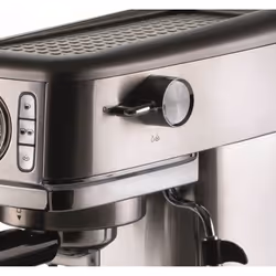 Ariete 1381 Macchina da caffè con manometro, compatibile con caffè in polvere e cialde ESE, 1300 W, Capacità 1,1 L, 15 bar di pressione, Filtro ½ tazze, Dispositivo Cappuccino, Silver - Vista aggiuntiva 5