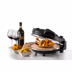 Ariete 917 Forno Pizza - Pizza in 4 minuti - Piastra in pietra refrattaria con trattamento antiaderente - Temperatura max 400° - 1200 Watt - Timer 30’ - Nero - Vista aggiuntiva 4