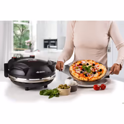 Ariete 917 Forno Pizza - Pizza in 4 minuti - Piastra in pietra refrattaria con trattamento antiaderente - Temperatura max 400° - 1200 Watt - Timer 30’ - Nero - Vista aggiuntiva 8