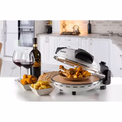 Ariete 918 Forno Pizza - Pizza in 4 minuti - Piastra in pietra refrattaria con trattamento antiaderente - Temperatura max 400° - 1200 Watt - Timer 30’ - Bianco - Vista aggiuntiva 7