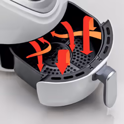 Ariete 4616 Airy Fryer Digital - Friggitrice ad Aria - Frigge senza grassi e olio - 7 Programmi Preimpostati - 1300 Watt - 3,5 Litri - Bianco - Vista aggiuntiva 5