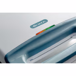 Ariete 1971 Tostiera Breakfast, Piastra elettrica per toast, sandwich e panini, 750W, Piastre fisse grill, Rivestimento antiaderente, Posizione e riponimento verticale, White & Aegean Teal - Vista aggiuntiva 4