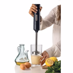Ariete 601 Frullatore a Immersione con tritatutto, 700 W, 2 velocità, Lama in acciaio inox, Gamba removibile, Bicchiere trasparente, Dark & Sahara Grey - Vista aggiuntiva 4