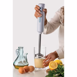 Ariete 601 Pimer 3in1, 700 W, 2 velocità, Lama in acciaio inox, Gamba removibile, Bicchiere trasparente, Bianco & Celeste - Vista aggiuntiva 4