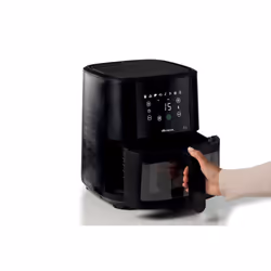 Ariete 4626 Friggitrice ad aria 6L, 1300 W, Capacità 6L, Capacità di cottura 2,5kg, 8 programmi preimpostati, Temperatura fino a 200°, Cestello trasparente per controllo cottura, Nero - Vista aggiuntiva 6
