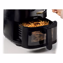 Ariete 4626 Friggitrice ad aria 6L, 1300 W, Capacità 6L, Capacità di cottura 2,5kg, 8 programmi preimpostati, Temperatura fino a 200°, Cestello trasparente per controllo cottura, Nero - Vista aggiuntiva 7